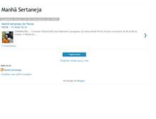 Tablet Screenshot of manhasertaneja.blogspot.com