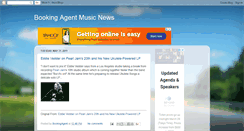Desktop Screenshot of bookingagentnews.blogspot.com