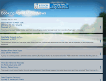 Tablet Screenshot of bookingagentnews.blogspot.com