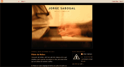 Desktop Screenshot of jorgesabogal.blogspot.com
