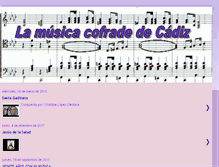 Tablet Screenshot of cadizmusicacofrade.blogspot.com