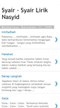 Mobile Screenshot of liriknasyid-zone.blogspot.com