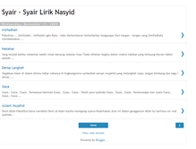 Tablet Screenshot of liriknasyid-zone.blogspot.com