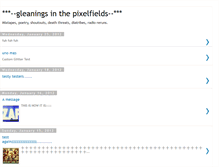 Tablet Screenshot of gleaningsinthepixelfields.blogspot.com