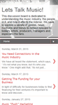 Mobile Screenshot of letstalkmusicblog.blogspot.com