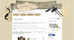 Desktop Screenshot of joyasypapel.blogspot.com