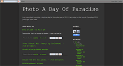 Desktop Screenshot of photoadayofparadise.blogspot.com