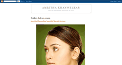 Desktop Screenshot of amrithakhanwelkar.blogspot.com