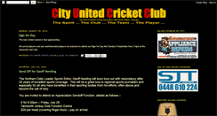 Desktop Screenshot of cityunitedcricket.blogspot.com