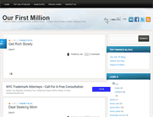 Tablet Screenshot of ourfirstmillion.blogspot.com