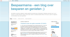 Desktop Screenshot of bespaarmama.blogspot.com