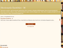 Tablet Screenshot of diccionario-esoterico-m.blogspot.com