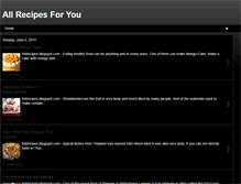 Tablet Screenshot of fndrecipes.blogspot.com