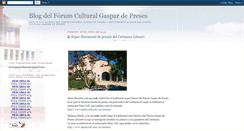 Desktop Screenshot of forumgaspardepreses.blogspot.com