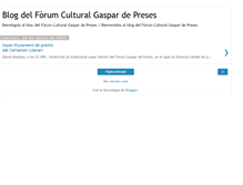 Tablet Screenshot of forumgaspardepreses.blogspot.com