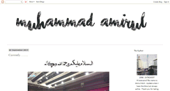 Desktop Screenshot of amirulamil.blogspot.com