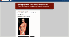 Desktop Screenshot of hotdeepika.blogspot.com