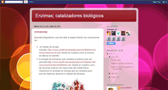 Desktop Screenshot of enzimascatalizadoresbiolgicos2011.blogspot.com