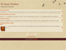 Tablet Screenshot of oficiosdelsantonombre.blogspot.com