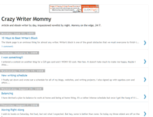 Tablet Screenshot of crazywritermommy.blogspot.com