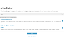 Tablet Screenshot of alfredwtatum.blogspot.com