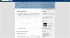 Desktop Screenshot of humanesocietycitrus.blogspot.com