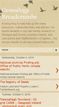 Mobile Screenshot of genealogybreadcrumbs-paul.blogspot.com