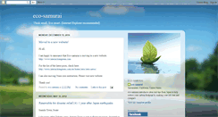 Desktop Screenshot of ecosamurai.blogspot.com