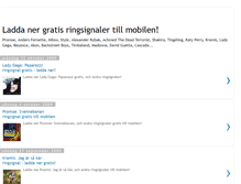 Tablet Screenshot of laddanergratisringsignalertillmobilen.blogspot.com