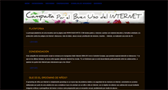 Desktop Screenshot of campanabuenusodelinternet2010.blogspot.com