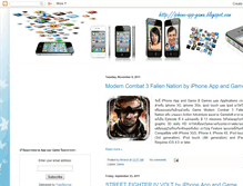 Tablet Screenshot of iphone-app-game.blogspot.com