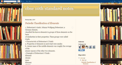 Desktop Screenshot of cbse10thstandard.blogspot.com