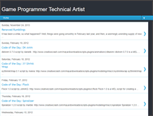 Tablet Screenshot of gameprogrammertechnicalartist.blogspot.com