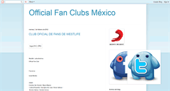 Desktop Screenshot of officialfanclubmexico.blogspot.com