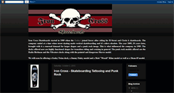 Desktop Screenshot of ironcrossckateboards.blogspot.com