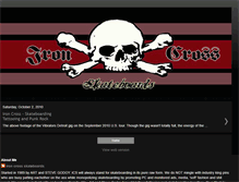 Tablet Screenshot of ironcrossckateboards.blogspot.com