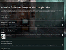 Tablet Screenshot of mahindra-eminente.blogspot.com