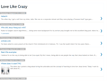 Tablet Screenshot of lovelikecrazy.blogspot.com