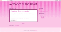 Desktop Screenshot of megsmemoriesoftheheart.blogspot.com