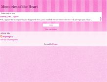 Tablet Screenshot of megsmemoriesoftheheart.blogspot.com