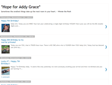 Tablet Screenshot of hope4addygrace.blogspot.com