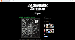 Desktop Screenshot of fashionableactivism.blogspot.com