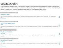 Tablet Screenshot of canadacricket.blogspot.com