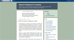 Desktop Screenshot of naturaltreatments-for-insomnia.blogspot.com