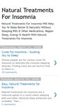 Mobile Screenshot of naturaltreatments-for-insomnia.blogspot.com