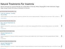 Tablet Screenshot of naturaltreatments-for-insomnia.blogspot.com