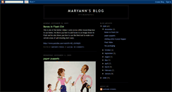 Desktop Screenshot of maryannstenzel.blogspot.com