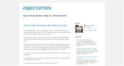 Desktop Screenshot of objectiftips.blogspot.com