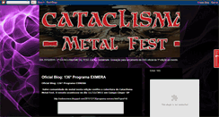 Desktop Screenshot of cataclismametalfest.blogspot.com
