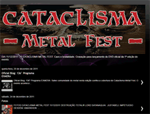 Tablet Screenshot of cataclismametalfest.blogspot.com